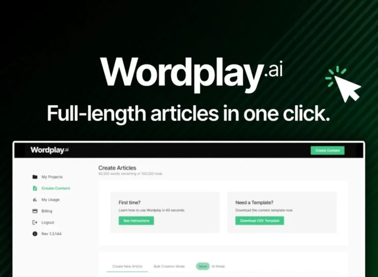 Wordplay.ai - AI Article Writer & Bulk Article Generator Tools Review